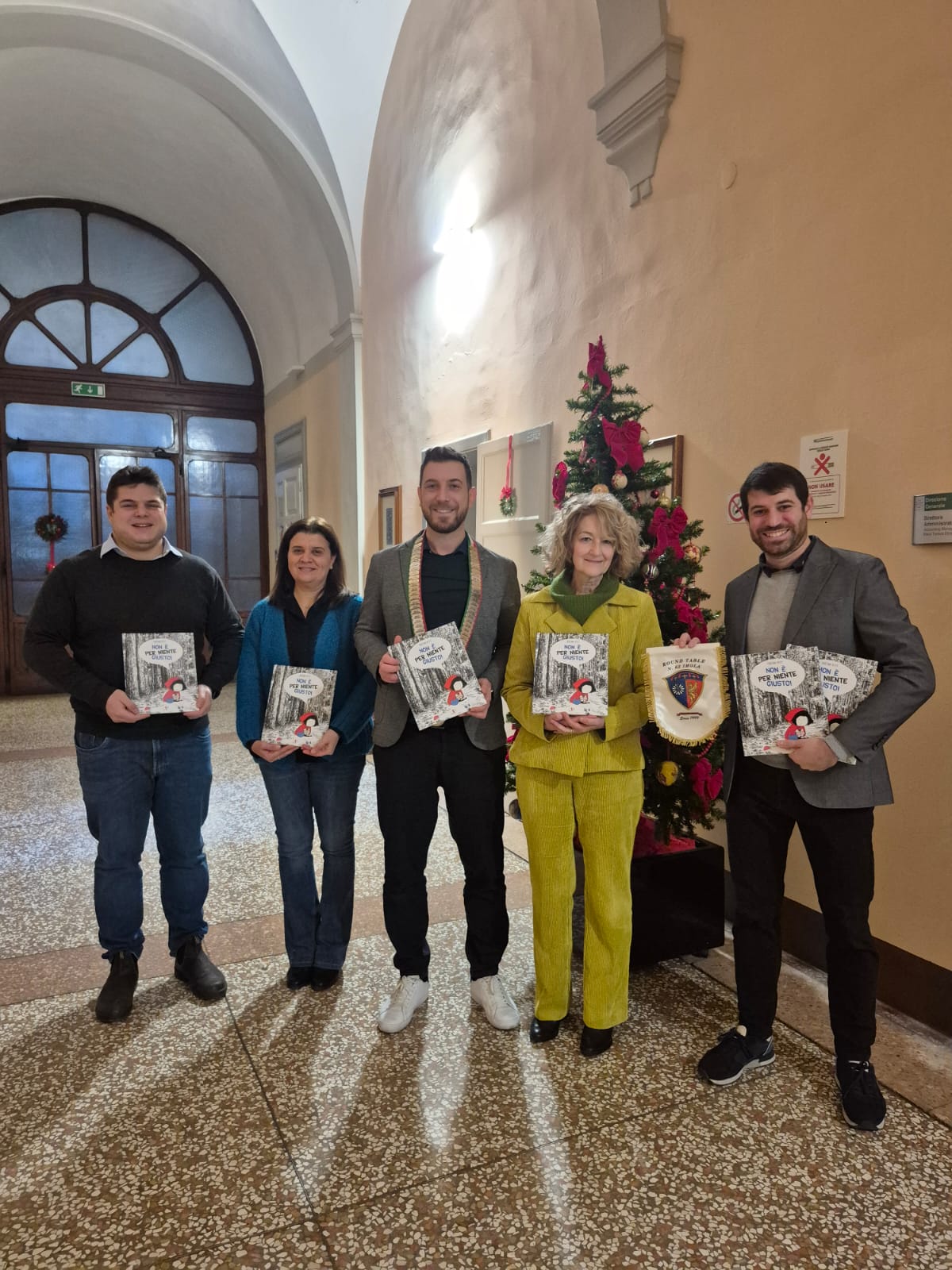 dida: in foto da sx Riccardo Dal Fiume, Elisabetta Zucchini, Marco Cavina, Maria Teresa Donattini, Piervittorio Spessi