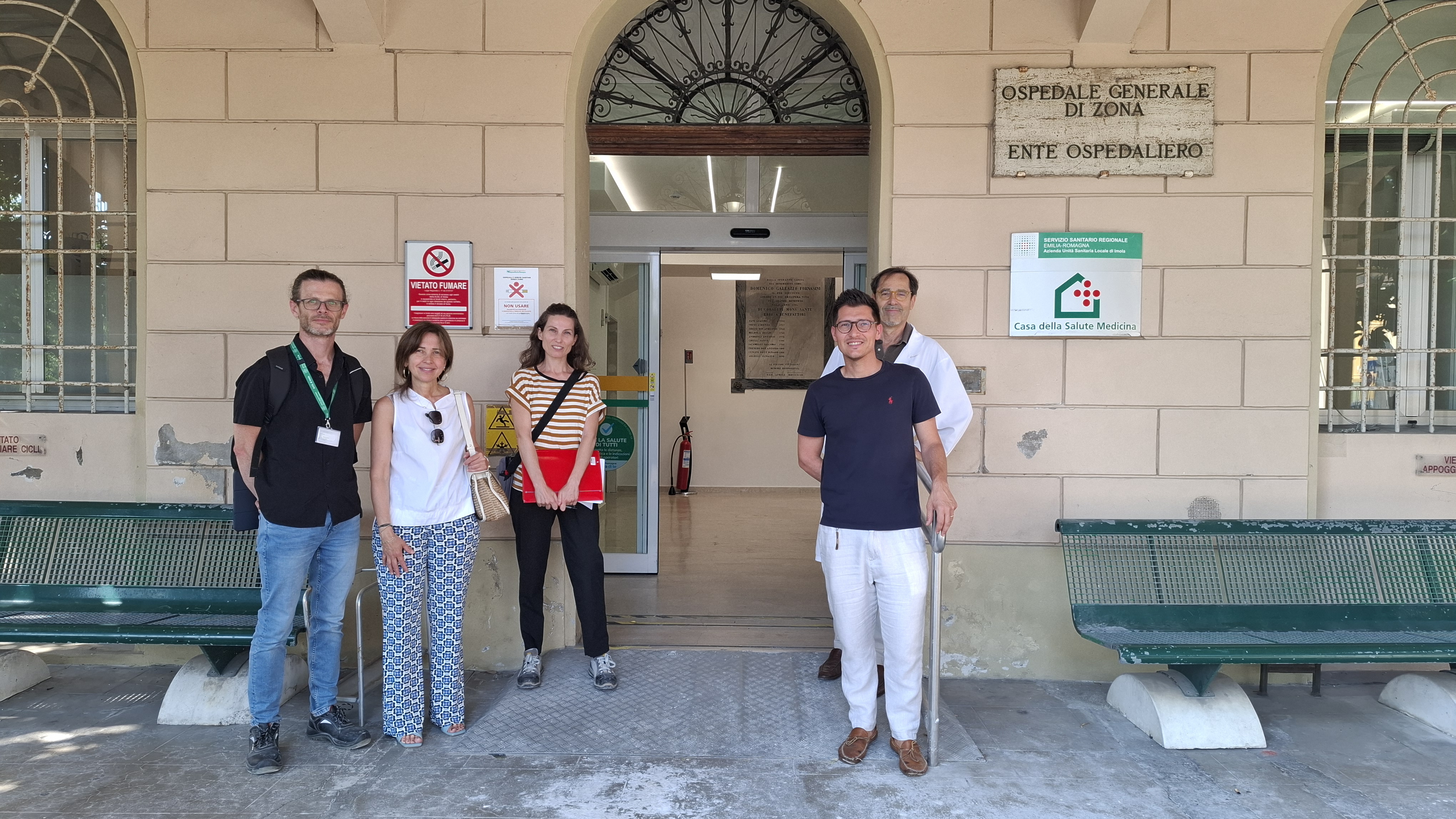 da sx Marco Marofalo, Eugenio Brunocilla, Renato Seracchioli, Chiara Gibertoni, Agostina Aimola, Silvia Poli, Michele Masetti, Igor Bacchilega, Stefano Tamburro e Rodolfo Ortolani