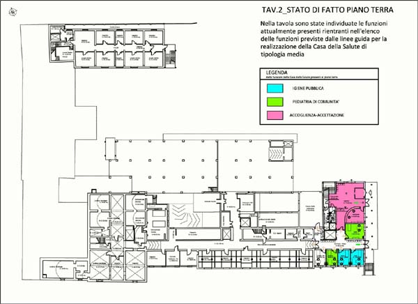 Tav. 2 - Stato di fatto piano terra