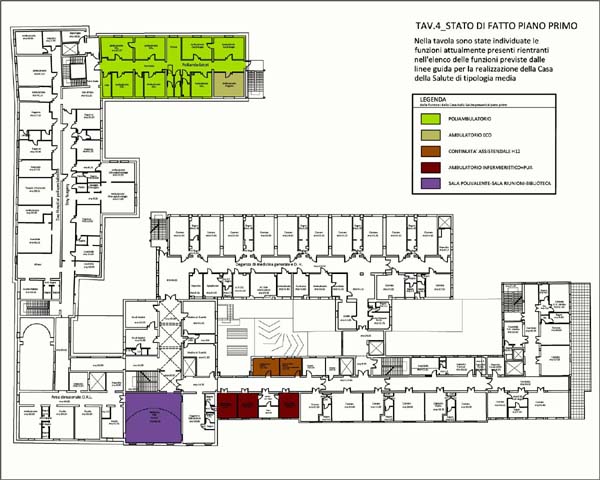 Tav. 4 - Stato di fatto piano primo